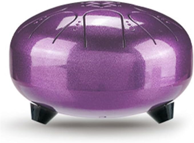 Rain Drum for Outside Garden,Steel Tongue Drum with Carry Bag, 5 Inch 8 Note Handpan Tank Drum Kit, C Major Tongue Drum Instrument (Purple)