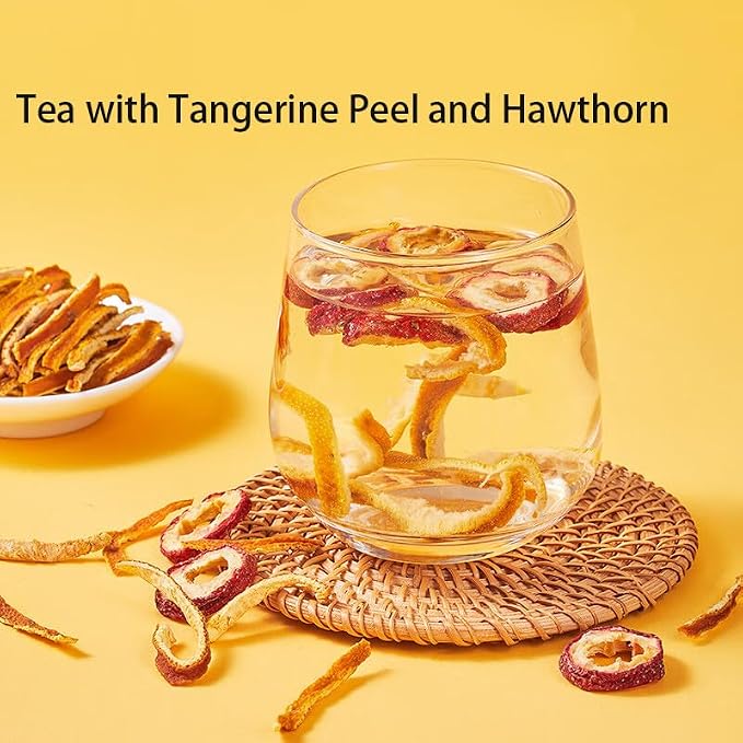 Dried Tangerine Peel Strips - Pure Natural Chinese Herbal Medicine -dried orange peel 4.23oz/120g Used for making soup-Brewing tea- 陈皮Chen Pi(Dried Tangerine Peel)