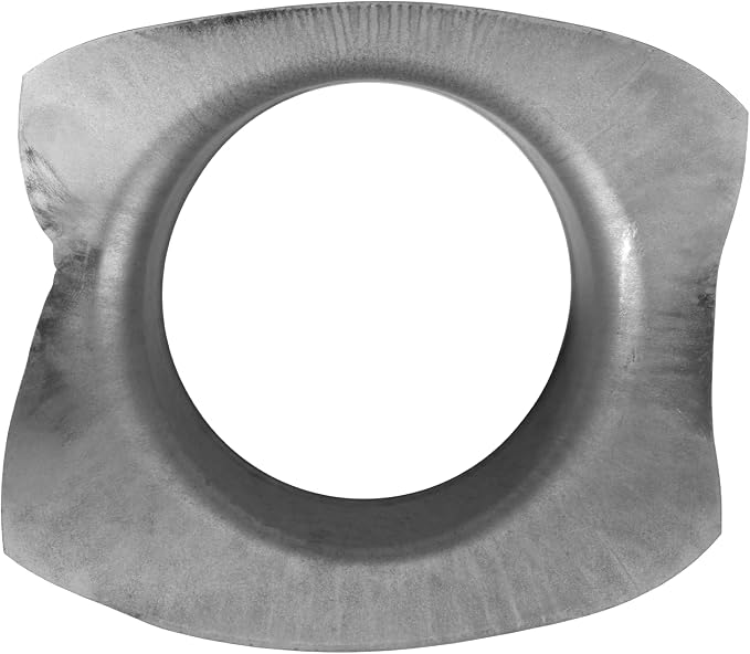 Repa Market Round 90 Degree Splitter for 8” Duct - 4" Outlet Branch Connector - Galvanized Steel Saddle Takeoff, Heavy Duty Supply/Exhaust Air Ventilation Duct Work Collar, Range Hood Duct Adapter