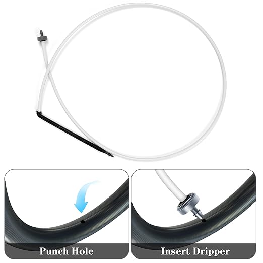 Netafim Automatic Irrigation Dripper Stake Assembly, 1 GPH, Bundle of 25 (48 Inches)