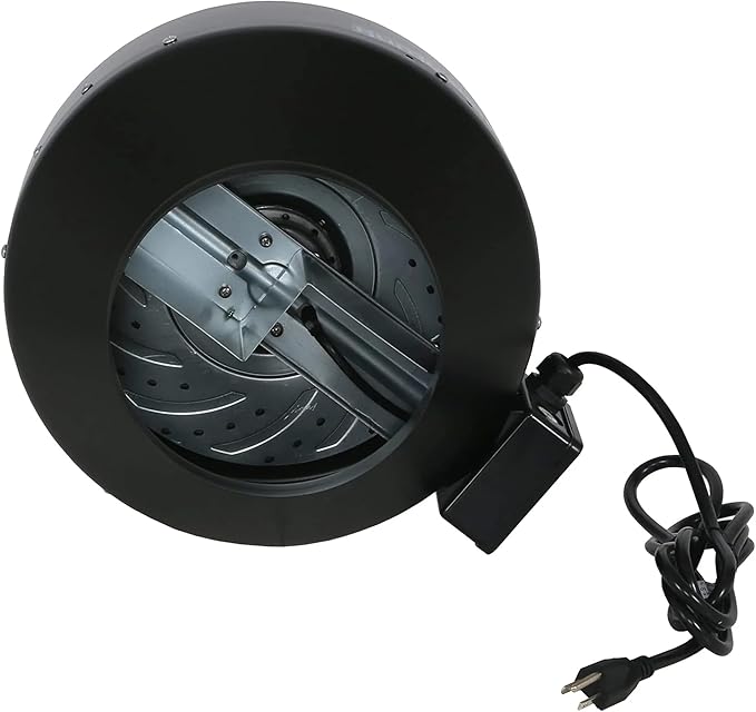 Hurricane Commercial Grade Inline Fan for Phresh & Black Ops Carbon Filters, Ideal-Air Ducting and Clamps and Titan Controls Ventilation Controllers