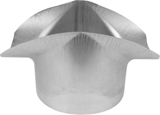Repa Market Round 90 Degree Splitter for 6” Duct - 6" Outlet Branch Connector - Galvanized Steel Saddle Takeoff, Heavy Duty Supply/Exhaust Air Ventilation Duct Work Collar, Range Hood Duct Adapter