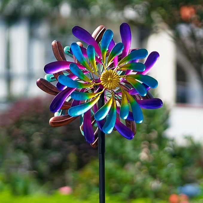Stargarden Kinetic Wind Spinners Outdoor, 13.2 x 66 Inches Wind Spinner | Metal Windmill for Yard and Garden Decor