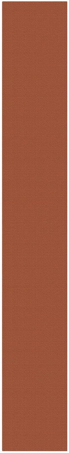 KOZYFLY Orange 3x18 Runners Rugs for Hallway, Extra Long Washable Runner Rug, Woven Non Slip Kitchen Runner, Cotton Entryway Rug, Floor Carpet for Entry, Aisle, Hall, Burnt Orange/Tan