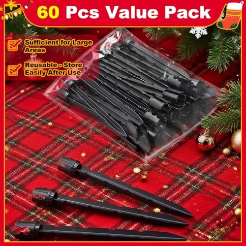 120 Pcs 5 Inch Christmas Light Stakes, Black - Image 7