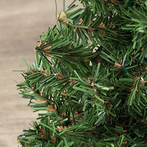2 Small Artificial Canadian Pine Christmas Trees – 10" Mini Pine Trees - Image 3