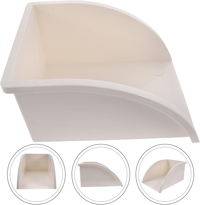 Uonlytech Water Dustpan Rain Barrels to Collect Rainwater from Gutter Splash Guard Downspout Splash Guard Gutter Downspout Block Rain Splash Block Splash Proof Pvc White Bucket