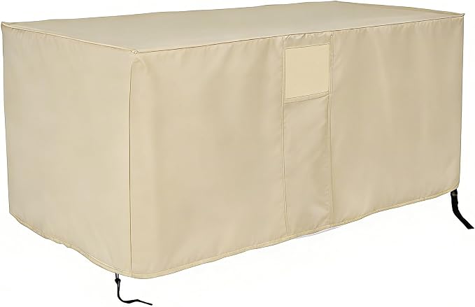 Outdoor Storage Box Cover for Deck Box, Beige - 54 x 17 x 18 Inch