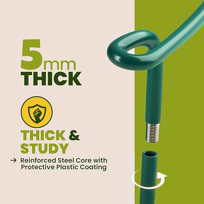 18-Piece Mega Bundle Plant Support Stakes – 10" W x 16"-24" H Garden Cages and Support Rings for Peonies, Hydrangeas, and Roses (Includes 12-Pack & 6-Pack)