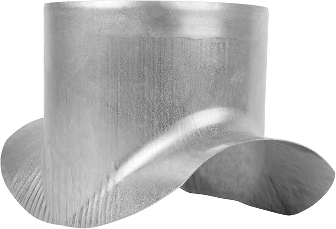 Repa Market Round 90 Degree Splitter for 4” Duct - 4" Outlet Branch Connector - Galvanized Steel Saddle Takeoff, Heavy Duty Supply/Exhaust Air Ventilation Duct Work Collar, Range Hood Duct Adapter