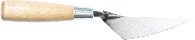 Marshalltown Archaeology Pointing Trowel with Leather Holster, Wood Handle, 5 x 2 1/2 Inch Steel Blade, Heavy-Duty, Assembled in USA, ATH50S