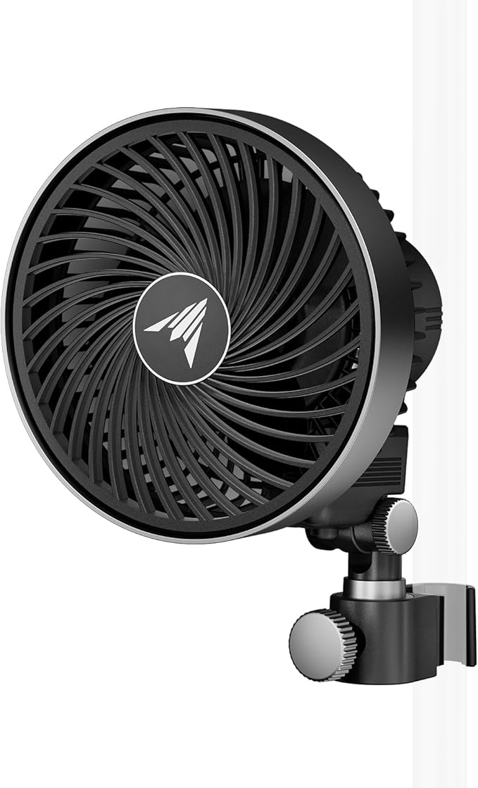 AC Infinity CLOUDRAY S4, Ultra-Compact Grow Tent Clip Fan 4”. | Precision 10 Dynamic Wind Speeds, 10-Level Oscillation, IP-54 Weatherproof, High-Velocity Air Circulation for Grow Tents
