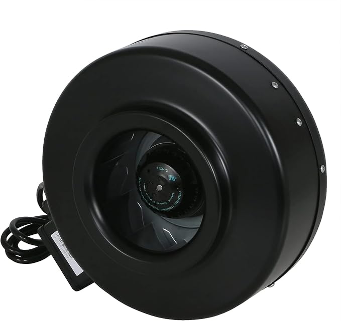 Hurricane Commercial Grade Inline Fan for Phresh & Black Ops Carbon Filters, Ideal-Air Ducting and Clamps and Titan Controls Ventilation Controllers