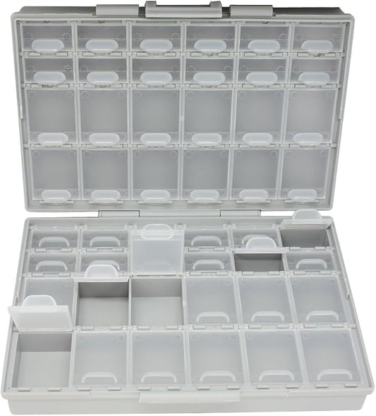 AideTek BOXALL48 48 Lids Empty Enclosure SMD SMT Organizer Size 6 inch 9 Inch Surface Mount