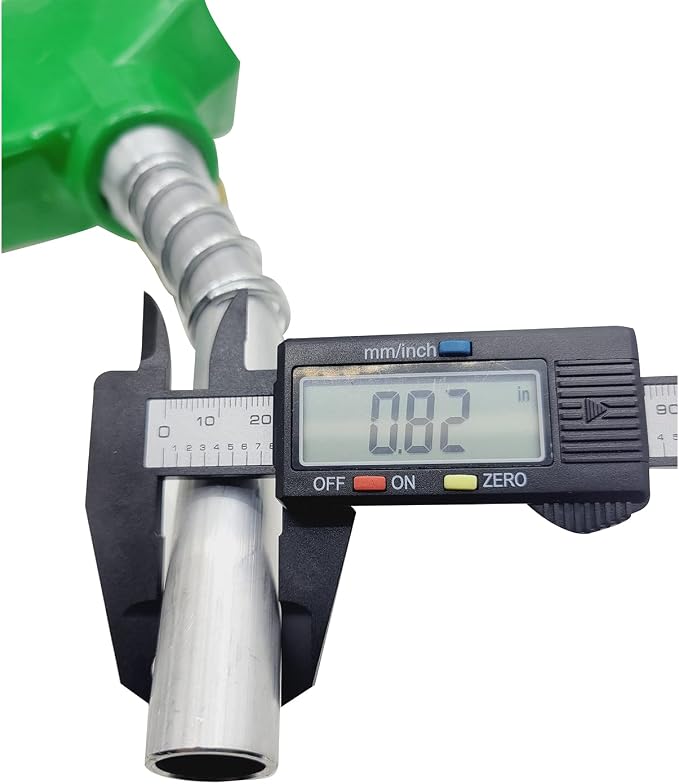 3/4'' inch Green NPT Automatic Shut-Off Fuel Nozzle With filter Perfect For Gas Stations Transportation Used for diesel,gasoline,kerosen（13/16"Spout Max Flow Rate 16 GPM ）