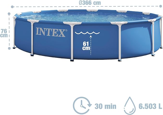 Intex 28210ND 12ft x 30" Metal Frame Pool (Pool Only)