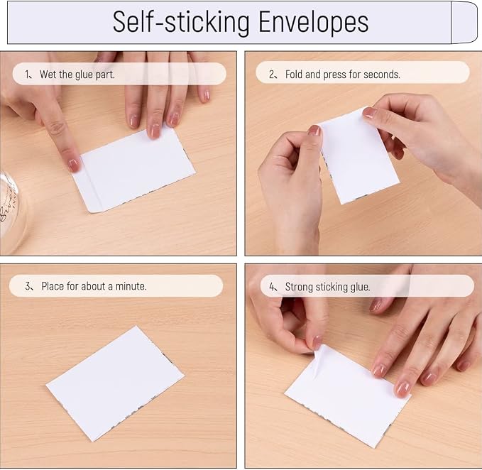 Whaline 200 Pack Wedding Favor Packets Let Love Grow Self-Adhesive White Envelope Minimalist Storage Packets for Wedding Garden Office Gift Party Supplies, 3.5 x 2.4 Inch