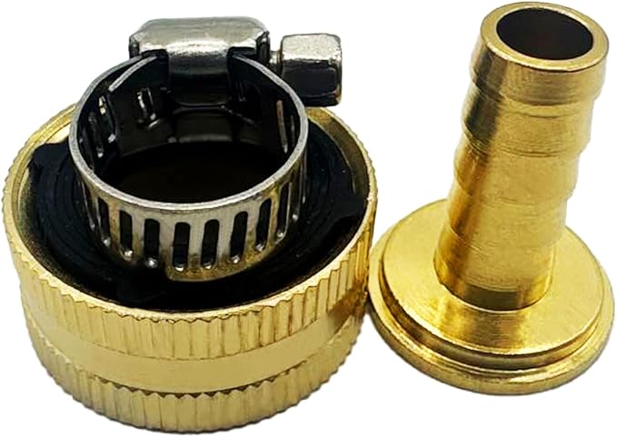 Garden Hose Adapter 10PCS 5/8" Drip Irrigation Tubing to Faucet - Reusable Connector Fittings for Most Rain Bird, Orbit, Dig, Toro 5/8 Tubing x 3/4" (F) GHT Garden Extension Repair Fitting