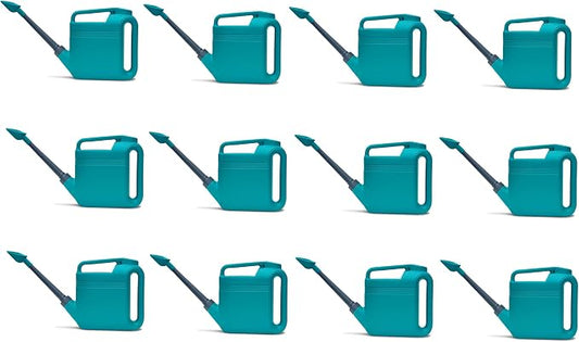 12-Pack 2 Gallon Watering Can, Garden Watering Can Outdoor, Large Plant Watering Can with Long Spout, Non-Slip Handle, Leak-Proof Plastic Watering Can