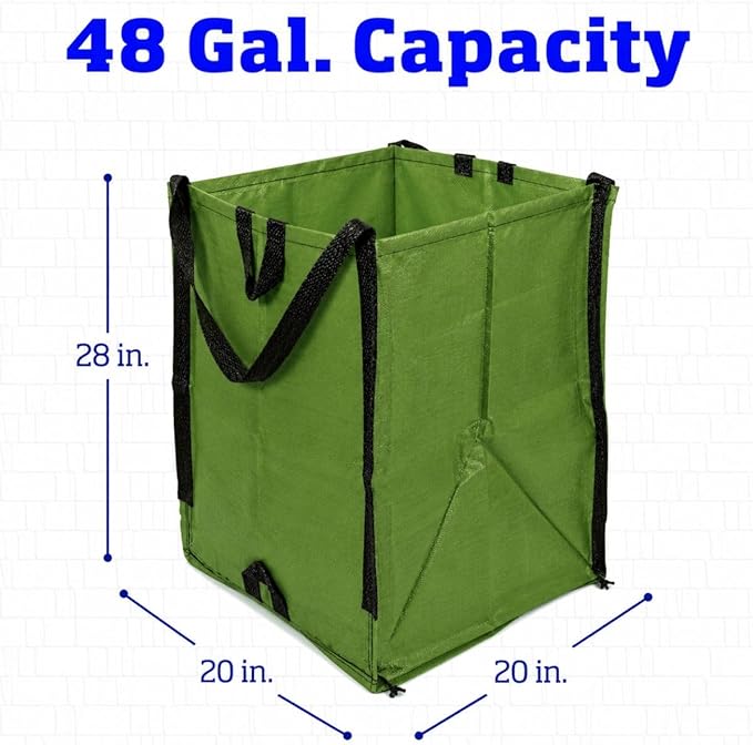 DURASACK Heavy Duty Home and Yard Bags, Moss Green