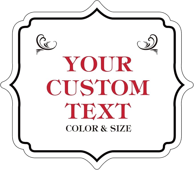 Custom Sign - Custom Sign Outdoor Metal,Personalized Metal Signs for Outside,Yard,Wall,Office,Business,Garden,Gate,Porch,Garage Ultra Clear Waterproof 12 x 10.6 inch