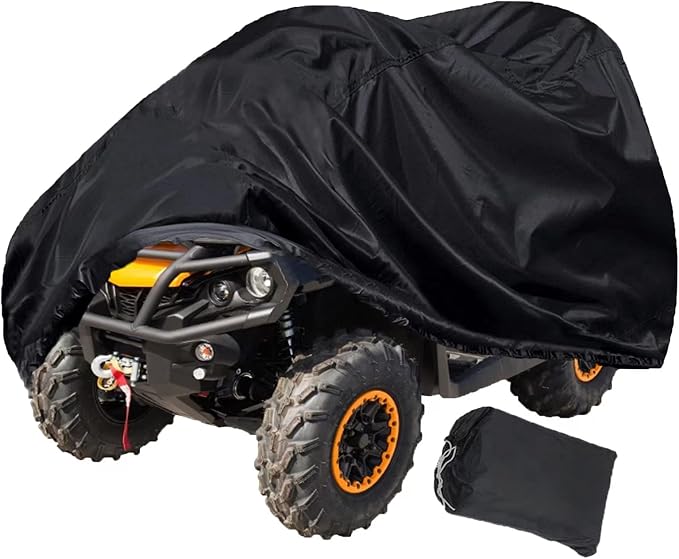 Waterproof ATV Cover,Small 420D Heavy Duty Quad Cover Protects 4 Wheeler from Snow Rain or Sun