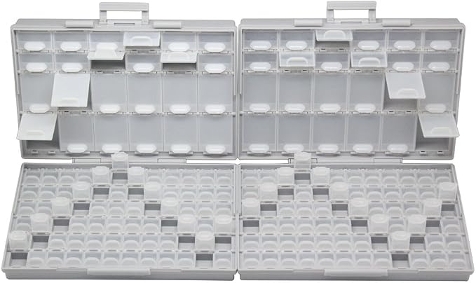 2 Aidetek BOXALL96 96 lids Enclosure SMD SMT Surface Mount Components Parts Box