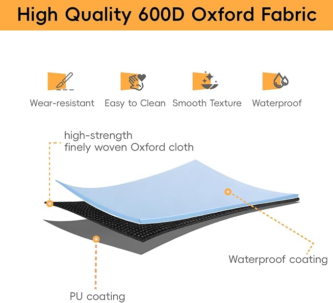 Waterproof Generator Cover,600D Heavy-Duty Oxford Fabric, Dustproof and Waterproof Protection for Generators (Upgrade, 32''Lx24''Wx24''H)