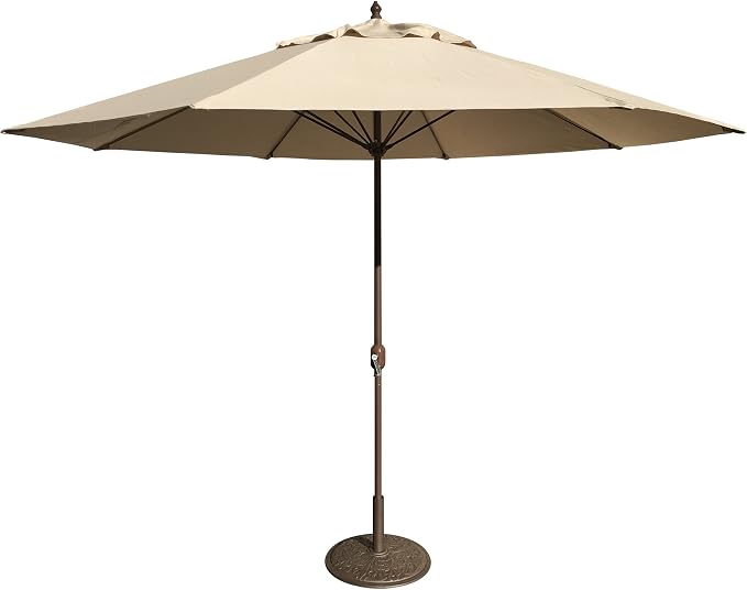 Tropishade 11' Umbrella with Premium Beige Olefin Cover (Base not included)