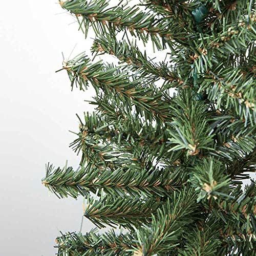 Pack of 2 Small Artificial Canadian Pine Christmas Trees 24 inch Pine Trees with Wood Bases - Add to Holiday Décor and Decorations in Home or Office - Image 2