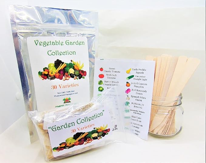 Garden Vegetable Lovers Seed Collection - 30 of Our Most Tasty Vegetable Seeds - Non-GMO - Country Creek LLC