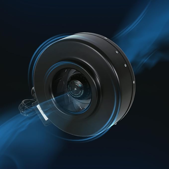 Hurricane Commercial Grade Inline Fan for Phresh & Black Ops Carbon Filters, Ideal-Air Ducting and Clamps and Titan Controls Ventilation Controllers
