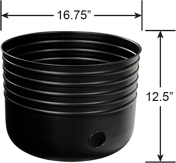 Liberty Garden 1918 100' Matte Black Hose Pot