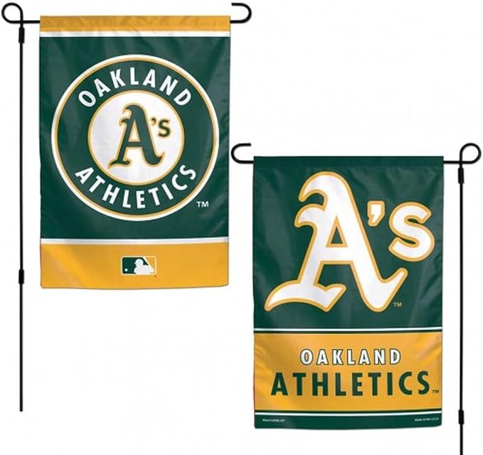 Wincraft MLB Oakland Athletics 12x18 Garden Style 2 Sided Flag, One Size, Team Color