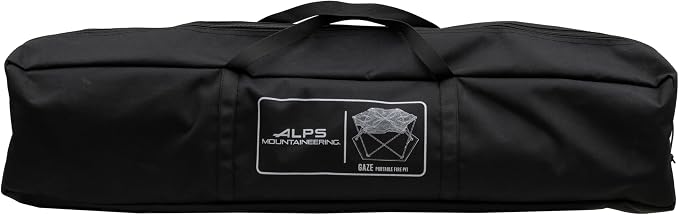 ALPS Mountaineering Gaze Fire Pit – Portable Stainless Steel Mesh Outdoor Fire Pit with Ground Heat Shield & Carry Bag for Camping, Backyard, Travel, Tailgating & Overlanding