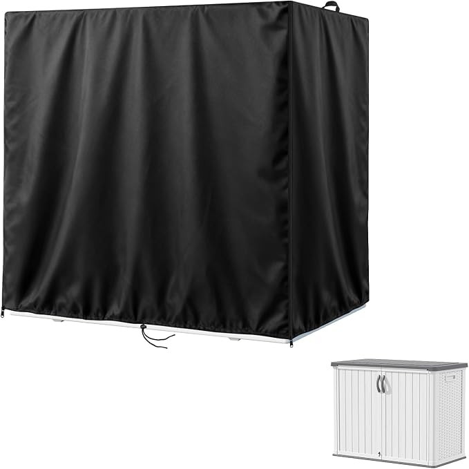 Kasla Storage Cabinet Cover, Outdoor Chest Storage Waterproof Cover, Weatherproof Cabinets Covers for Kitchen Patio Garden Backyard (48"L×26"W×37"H)