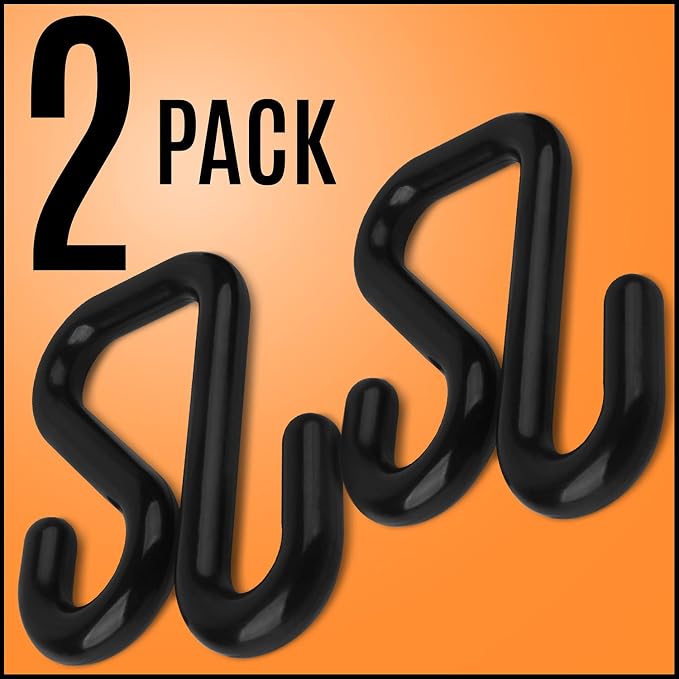 IMPRESA Lineman Bucket Hooks - Utility Bucket Hooks & Tool Apron Support - Ergonomic Climber Tool Bag Access - Regular, Black Nylon, 2-Pack, 5144h