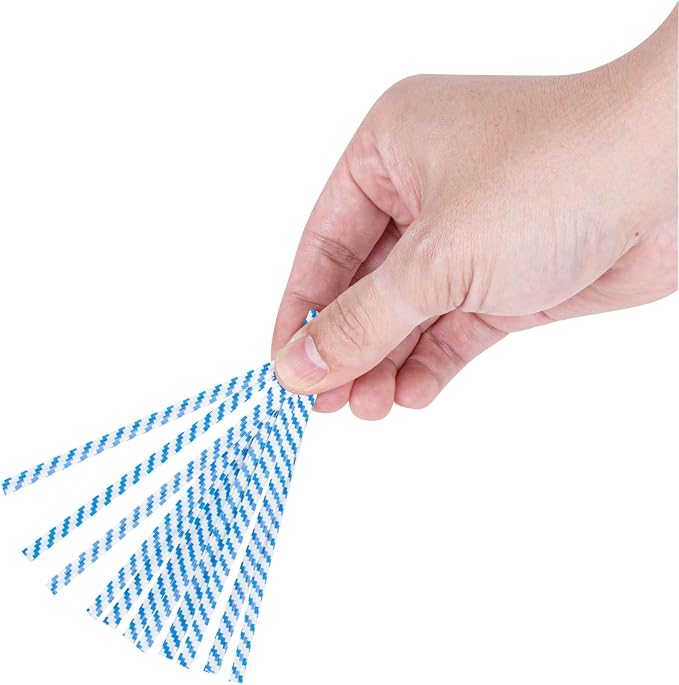 Restaurantware Twist Ties 50,000 Pack of 4-Inch Reusable Paper Bag Ties Laminated Gripping Strong Blue Flush-Cut Bread, Candy, Coffee, Cookie, Bakery Bag, Party, Gifts, Cake Pops, Packaging