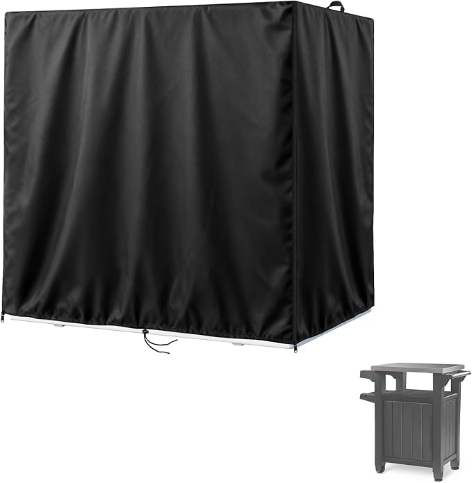 Kasla Storage Cabinet Cover, Outdoor Chest Storage Waterproof Cover, Weatherproof Cabinets Covers for Kitchen Patio Garden Backyard (48"L×30"W×35"H)
