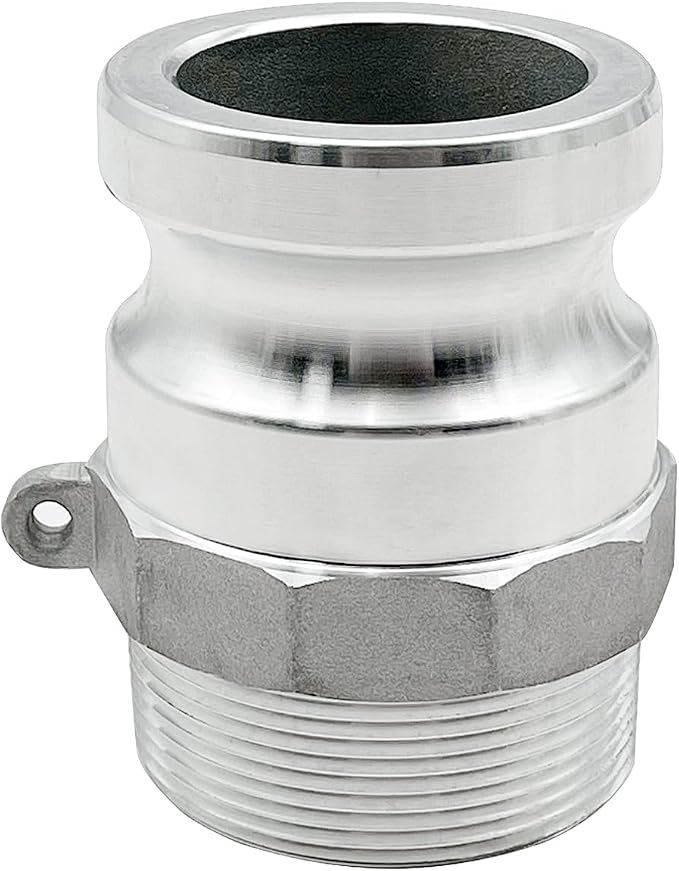 SAFBY Fire Hose Nozzle NPSH/NPT Thermoplastic Fire Equipment Spray Jet Fog with Aluminum Female and Male Fitting (1 inch thermoplastic set)