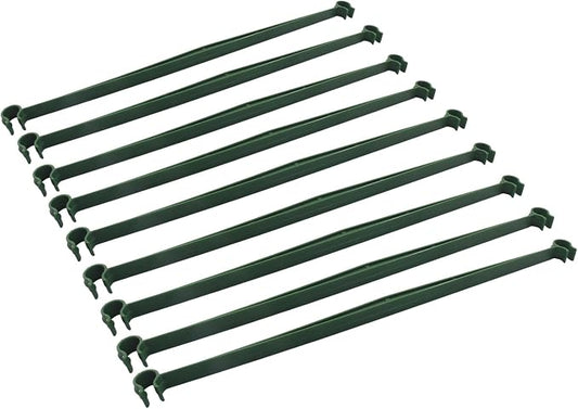 Jiozermi 30 Pcs Stake Arms for Tomato Cage, Plastic Tomato Cage Connectors 11.8" Expandable Trellis Connectors for Tomatoes Stakes Climbing Plants Vegetables Tomato Cage Attach 11mm Diameter