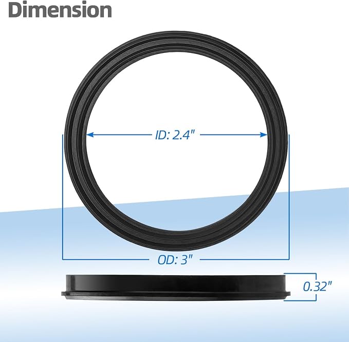Union Gasket Seals SPX3200UG for Hayward Pumps, Filters & Pool Heater Parts | 4 Pcs Union Gasket Seals for Hayward Tristar, Northstar, EcoStar Pumps, Max-Flo II & SwimClear Cartridge Filters Heater Parts