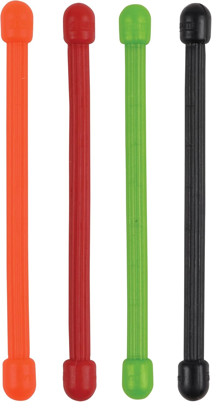 Nite Ize GT3-4PK-A1 Original Gear, Reusable Rubber Twist Tie, Made in The USA, 3-Inch, 3" - 4-Pack, Colors may vary, 4 Count