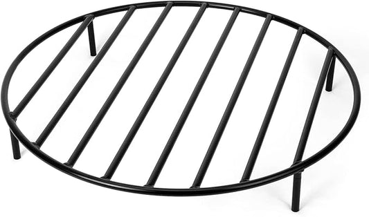 onlyfire Round Fire Pit Grate with 4 Legs for Outdoor Campfire Grill Cooking, 24 Inch