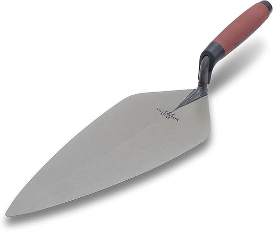 MARSHALLTOWN Brick Trowels, London Style, 12 x 5-1/8 Inch, DuraSoft Handle, Brickwork, Blockwork, Stonework, Masonry, Assembled in USA, 33 12FG