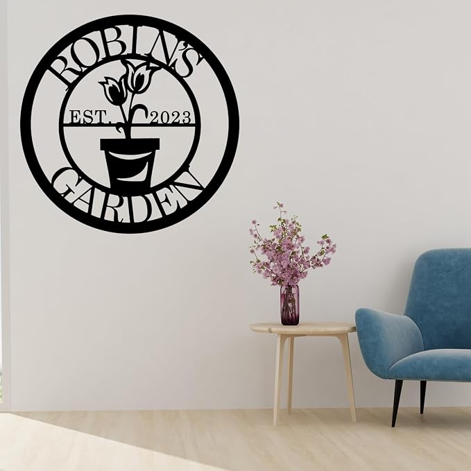 CFC0121328 Personalized Metal Logo, Exclusive Name Logo, Home & Garden Decor