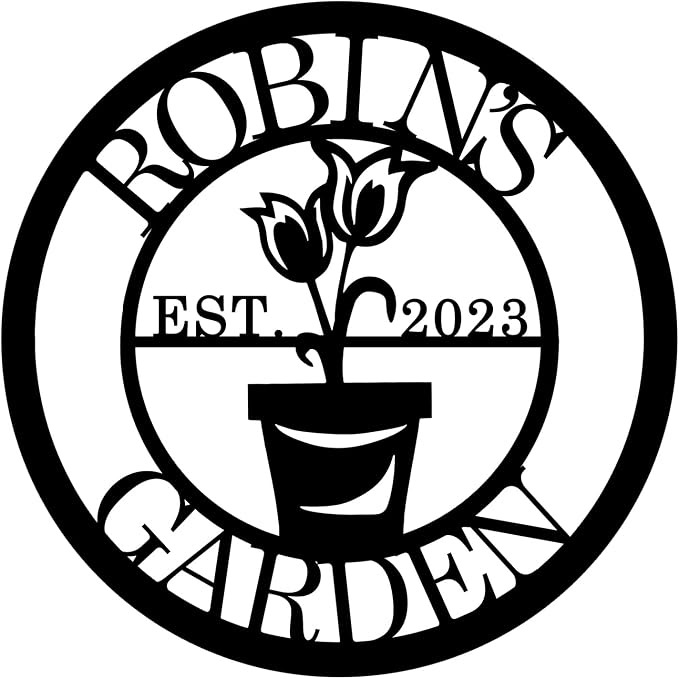 CFC0121328 Personalized Metal Logo, Exclusive Name Logo, Home & Garden Decor