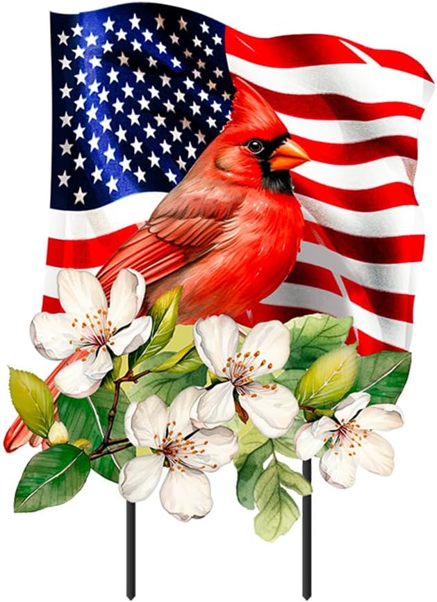 Briarwood Lane Spring Metal Art 26x14 American Cardinal for Spring Metal Art