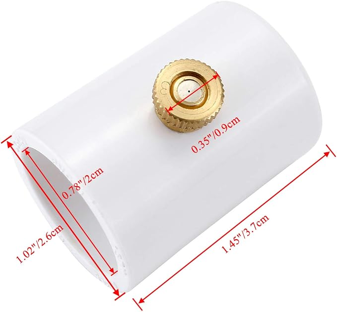 CozyCabin 1/2 inch PVC Splitter With Brass Mist Nozzle (Pack of 20)