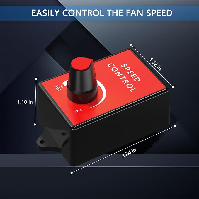 14 Inch Inline Duct Fan with Speed Controller - EC Motor Ventilation Exhaust Fan for Heating Cooling Booster, Grow Tents, Hydroponics, NSK/SKF bearings, ETL Listed